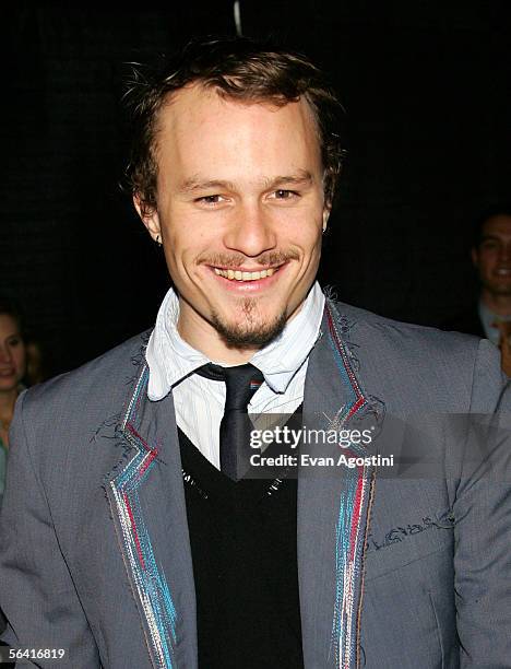 Actor Heath Ledger attends a special screening of the film "Casanova" at the Loews Lincoln Square Theater December 11, 2005 in New York City.