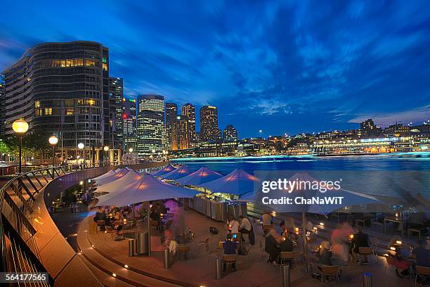 sydney harbor in the evening - opera house stock pictures, royalty-free photos & images