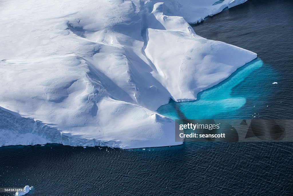 Aerial view of an iceberg, Greenland
