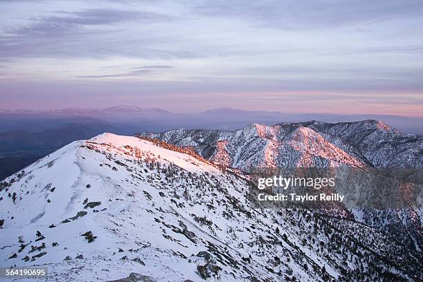 mt baldy aka mt san antonio - mount baldy stock pictures, royalty-free photos & images