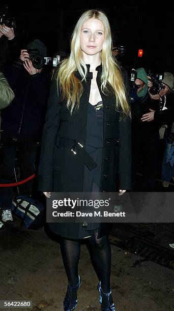 Actress Gwyneth Paltrow attends the screening of her favorite film "Annie Hall" at The Electric Cinema on December 12, 2005 in London, England.