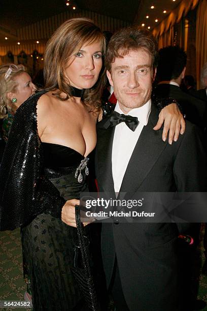 Natacha Amal and Thierry Fremont attend the The Best Awards 2005 party at Hotel Bristol on December 12, 2005 in Paris, France. The awards are for the...