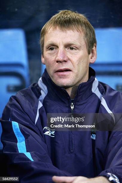 Stuart Pearce the manager of Manchester City during the Barclays Premiership match between West Bromwich Albion and Manchester City on December 10,...