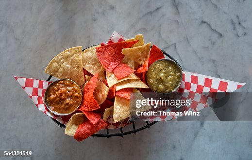 Corn chips and salsa Corn chips and salsa