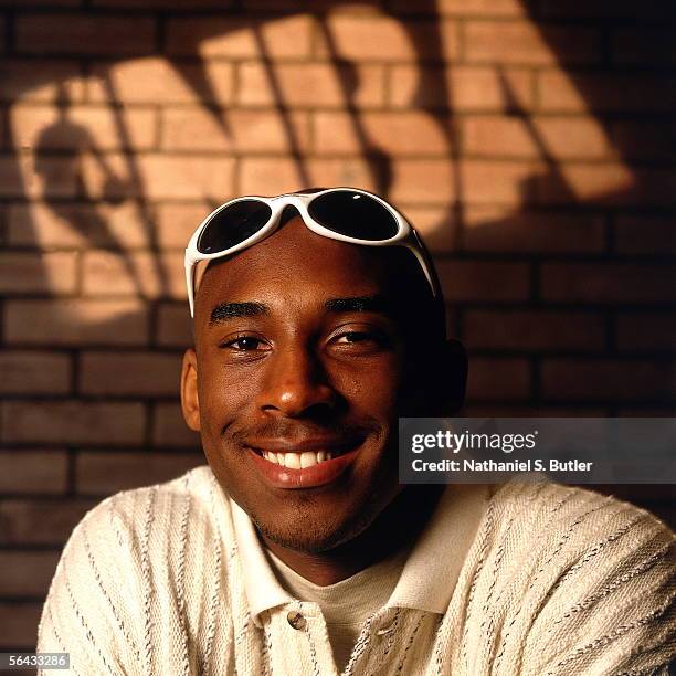 Kobe Bryant poses for a portrait during the Rookie Shoot circa June 1996 in New Jersey. NOTE TO USER: User expressly acknowledges and agrees that, by...