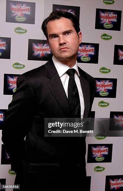 Comedian Jimmy Carr arrives at the British Comedy Awards 2005 at London Television Studios on December 14, 2005 in London, England.