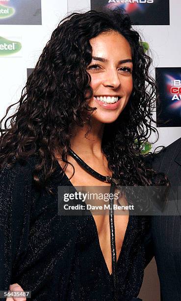 Terri Seymour arrives at the British Comedy Awards 2005 at London Television Studios on December 14, 2005 in London, England.