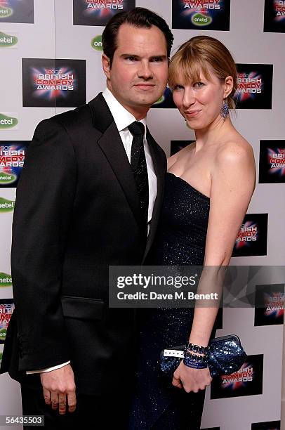 Comedian Jimmy Carr and Karoline Copping arrive at the British Comedy Awards 2005 at London Television Studios on December 14, 2005 in London,...