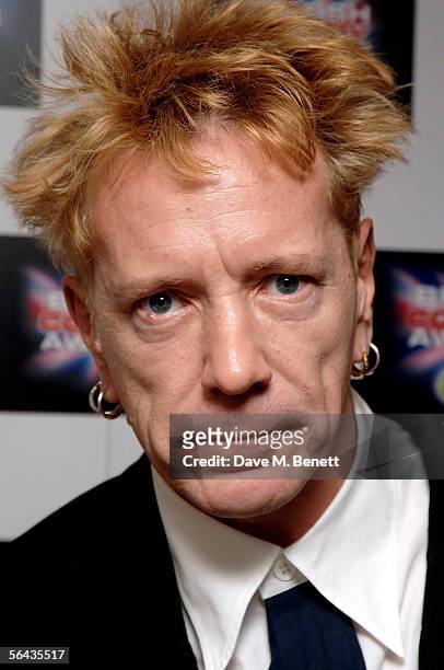 John Lydon arrives at the British Comedy Awards 2005 at London Television Studios on December 14, 2005 in London, England.