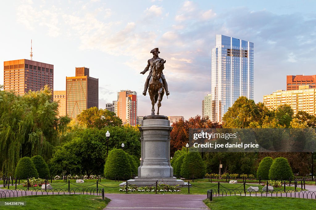 George Washington Statue, Boston Public Garden, Boston, Massachusetts, America