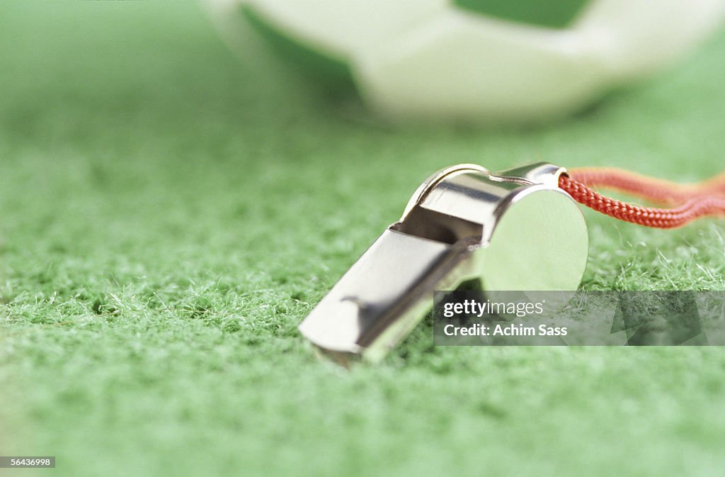 Whistle and football