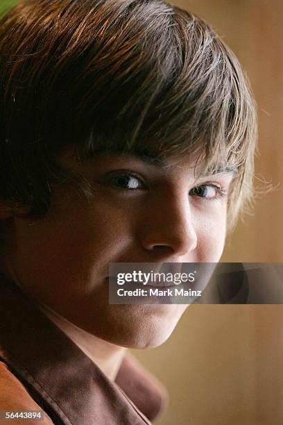 Actor Zac Efron attends a breakfast with the cast and director of "High School Musical" December 16, 2005 at the Four Seasons Hotel in Beverly Hills,...