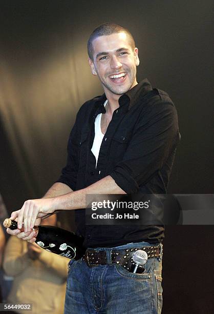 Shayne Ward, winner of "X-Factor"" performs on stage at G-A-Y at The Astoria on December 17, 2005 in London, England.