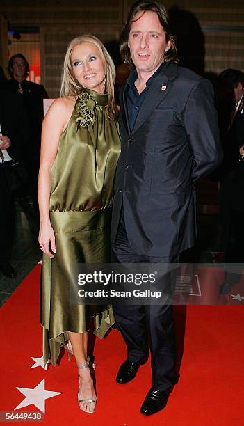 Television hostess Frauke Ludowig and her husband Kai Roeffen attend the after-party at the "Herz fuer Kinder" television charity gala December 17,...