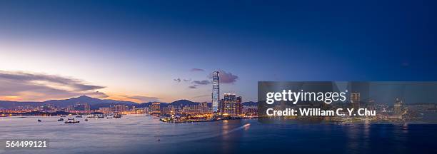 kowloon peninsular - hong kong skyline stock pictures, royalty-free photos & images