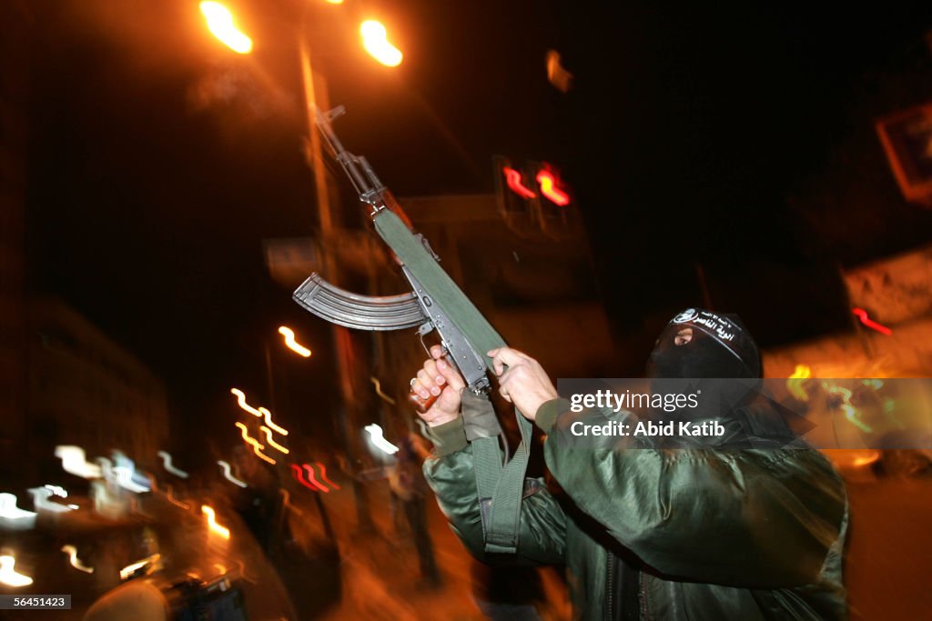 Palestinians Celebrate Ariel Sharon's Hospitalization