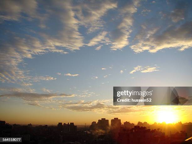 cairo sunset - hussein52 stock pictures, royalty-free photos & images