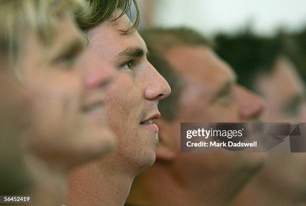 Justin Koschitzke of the Saints during the St Kilda team photo session at the Moorabin Ground December 19, 2005 in Melbourne, Australia.