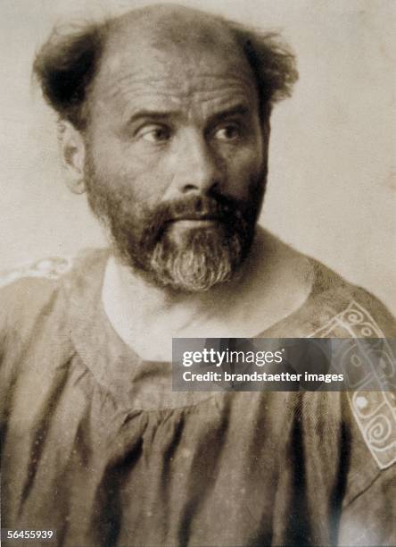 Portrait of Gustav Klimt. Photography by Anton Trcka . 1914. [Portrait Gustav Klimt. Photographie von Anton Trcka . 1914.]