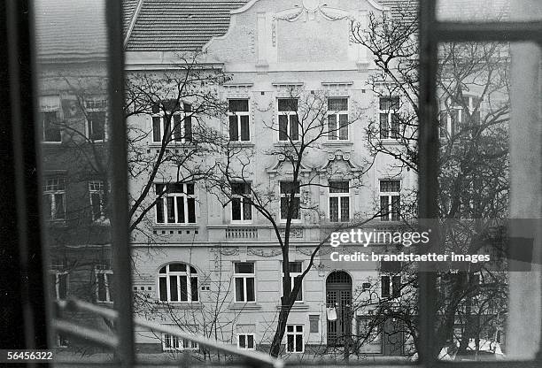 Appartment of Egon Schiele?s parents in law in the Hietziger Hauptstrasse 114, where he died in 1918 suffering from influenza. View from Schieles...