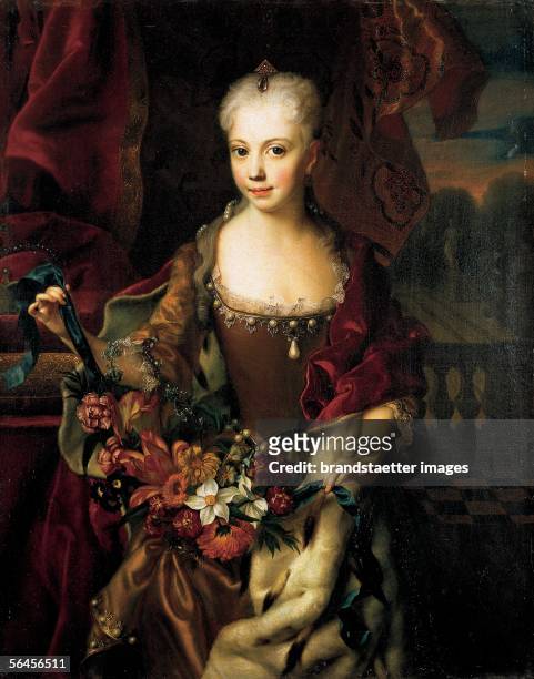 Archduchess Maria Anna , Maria Theresia?s sister: image at the age of nine. Oil on canvas 5 : 74, 5 cm. 1724. [Erzherzogin Maria Anna, Schwester von...