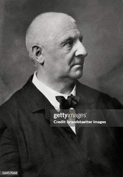 Portrait Anton Bruckner, austrian composer. Photography, around 1890. [Anton Bruckner , oesterreichischer Komponist. Portrait. Photographie um 1890.]