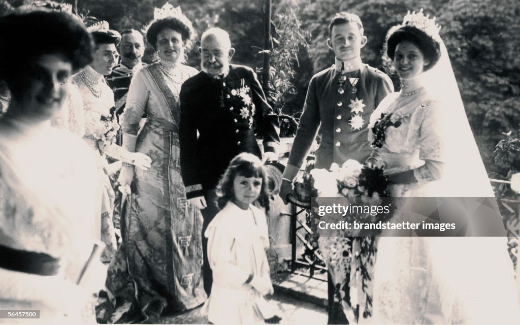 Emperor Francis Joseph I. at the wedding of Empero