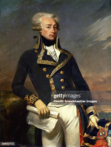 Marie Joseph de Motier, Marquis de Lafayette, French officer and statesman. 1830. By Joseph Court. [Marie Joseph de Motier, Marquis de Lafayette....