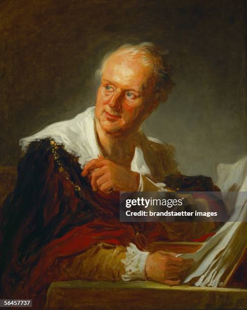 Denis Diderot, French writer, editor of the first encyclopedia. Oil on canvas. 81,5 x 65 cm. RF 1972-14. [Denis Diderot. Gemaelde]