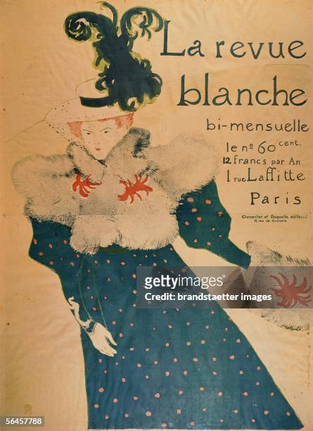 La Revue Blanche, 1895. Chalk lithograph with brush and spatter, printed in four colours. 125,5 x 91,2 cm. RF A 18. Musee Toulouse-Lautrec, Albi,...
