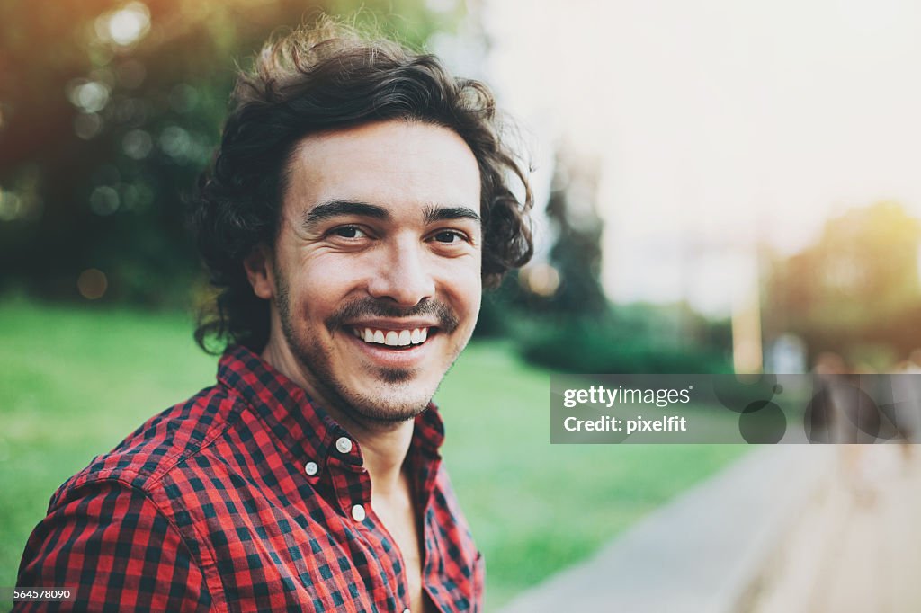 Smiling young man