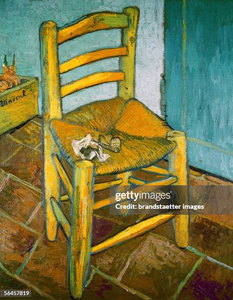 La chaise de Vincent. Oil on canvas . [La chaise de Vincent-Der Sessel. Gemaelde 1888-1889.]