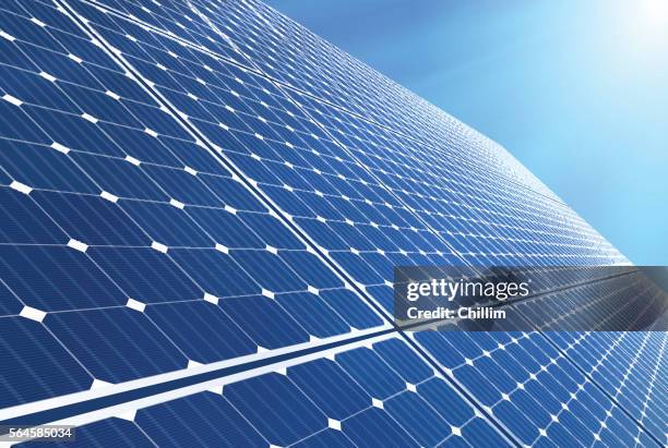 bildbanksillustrationer, clip art samt tecknat material och ikoner med solar panel - solenergi