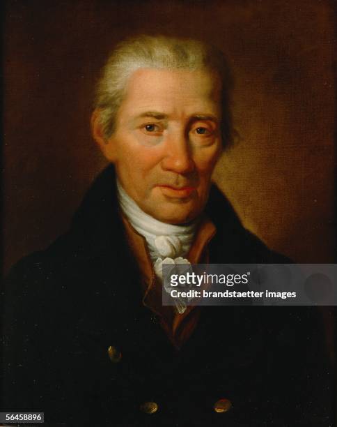 Johann Georg Albrechtsberger , composer, friend of Wolfgang Amadeus Mozart and teacher of Ludwig van Beethoven. Canvas. Around 1800. [Johann Georg...