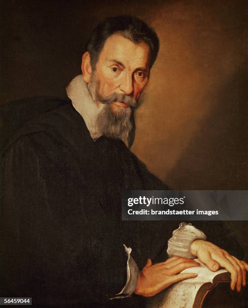 Claudio Monteverdi , composer. Oil on Canvas. [Claudio Monteverdi , Komponist. Oel/Lwd.]