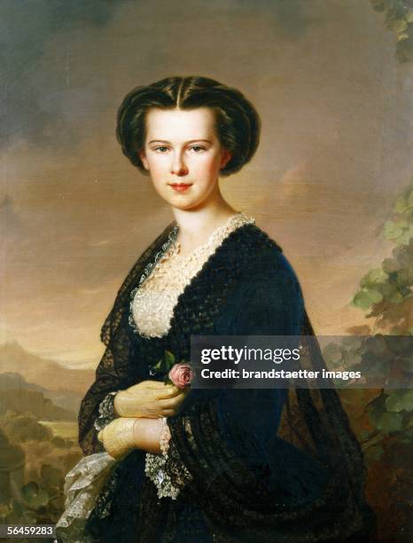 Empress Elisabeth Sisi , nee Princess of Bavaria, wife of Emperor Franz Josef of Austria- Hungary. She was a famed beauty and restless traveller and...