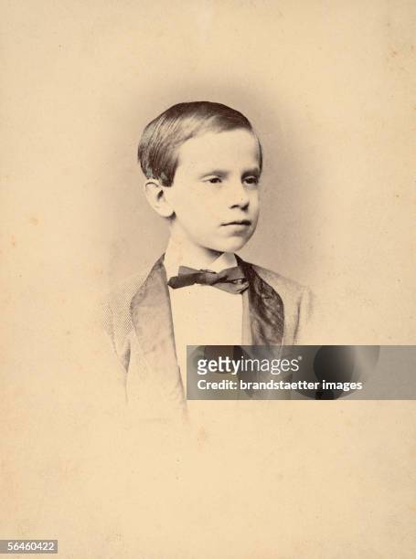 Crown prince Rudolf. Photography by Emil Rabending. Vienna. 1870. [Kronprinz Rudolf. Photographie. Wien. 1870. In Photo-Album: Haus Oesterreich.]