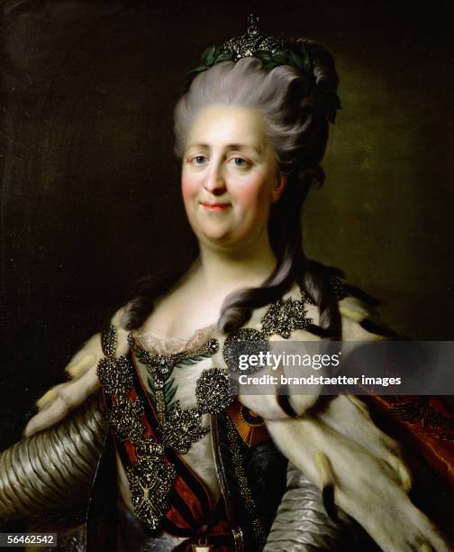 Empress Catherine II of Russia . Canvas. [Zarin Katharina II von Russland ]