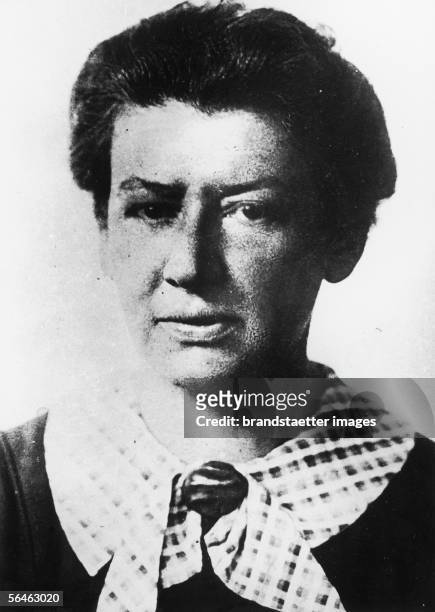 Kaethe Leichter , socialist trade unionist, author of many sociopolitical works. Photography, about 1930. [Kaethe Leichter , sozialistische...