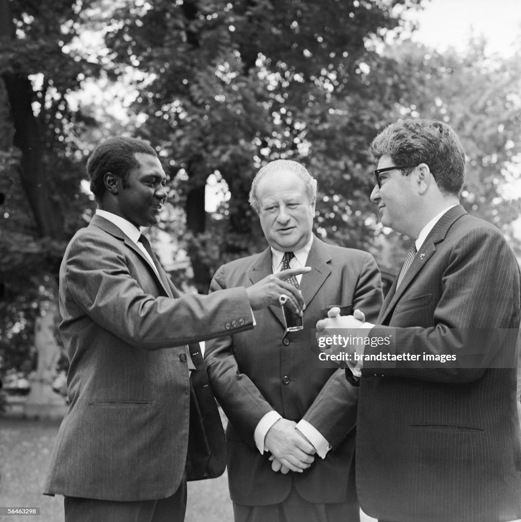 Kreisky meeting with Tom Mboya and Ahmed Ben Salah