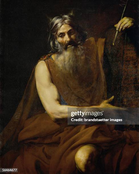 Moses. Oil on canvas, around 1620. [Moses. Oel auf Leinwand, um 1620.]