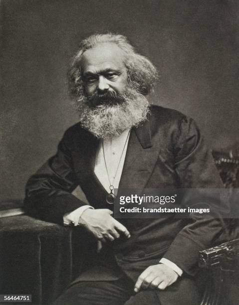 Karl Marx. Around 1880. Photography. [Karl Marx. Um 1880. Photographie.]