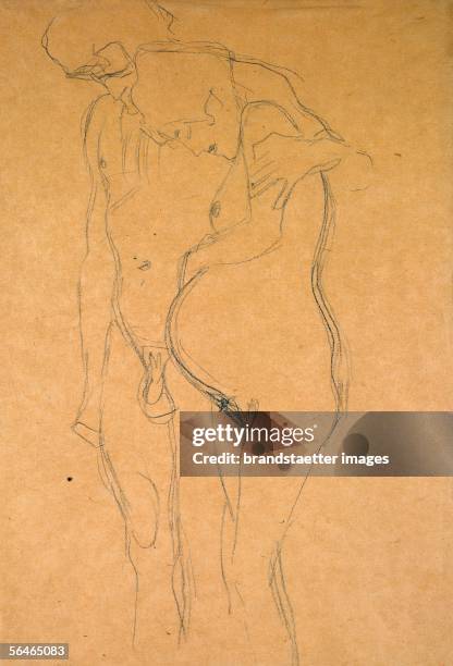 Lovers. Sketch. Around 1910. [Liebespaar. Zeichnung. Um 1910.]