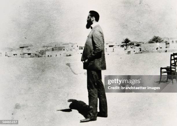 Theodor Herzl in Palestine. November 1898. Photography by David Wolffsohn. [Theodor Herzl in Palaestina. Anfang November 1898. Photographie von David...