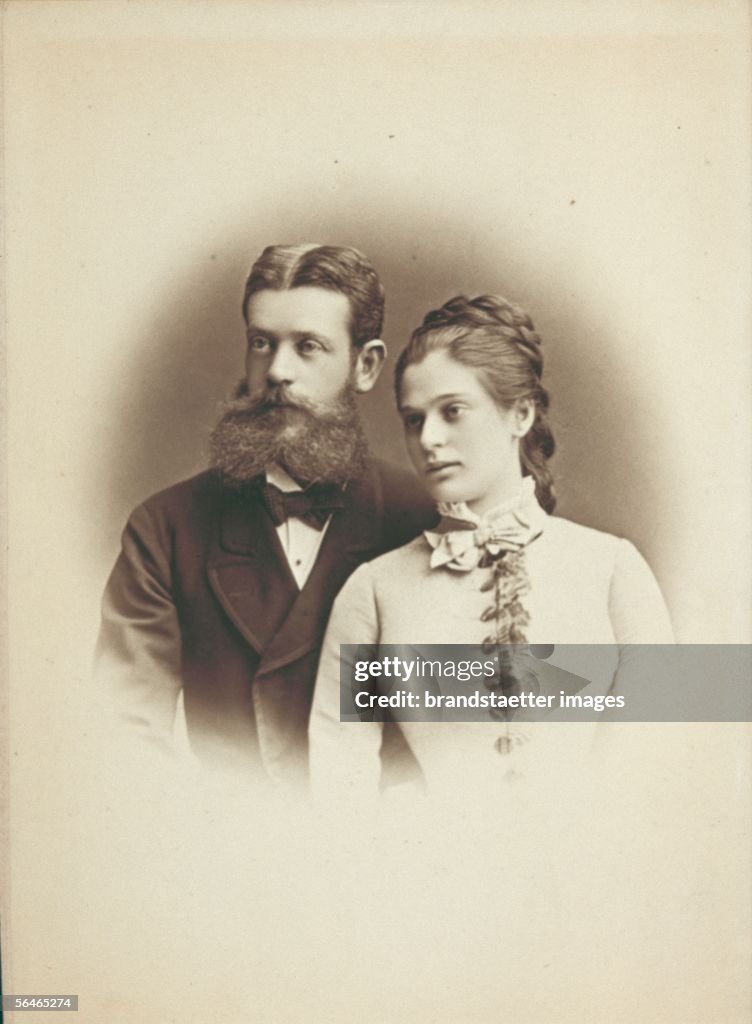 Albert Freiher von Rothschild and his wife