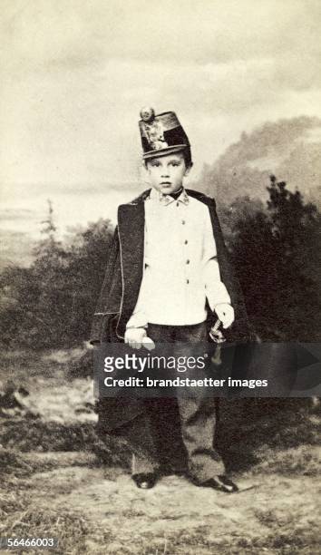 Crown prince Rudolf of Austria. Photography.1856. [Kronprinz Rudolf von oesterreich. Photographie. 1865.]