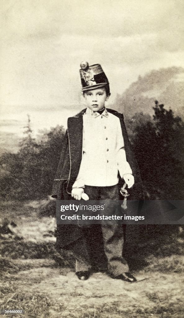 Crown prince Rudolf of Austria. Photography.1856. [Kronprinz Rudolf ...
