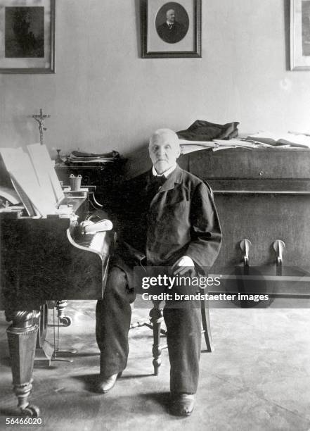 Anton Bruckner, Austrian Composer. Photography. Around 1896. [Anton Bruckner, oesterr. Komponist. Photographie. 1896]