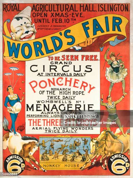 Circus poster. Late 19th century. [Zirkus Plakat. Spaetes 19. Jahrhundert]