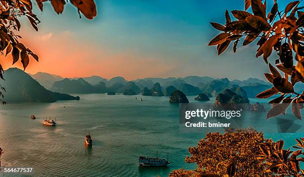 halong bay, vietnam - halong bay stock pictures, royalty-free photos & images